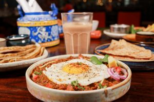Indico breakfast with chai